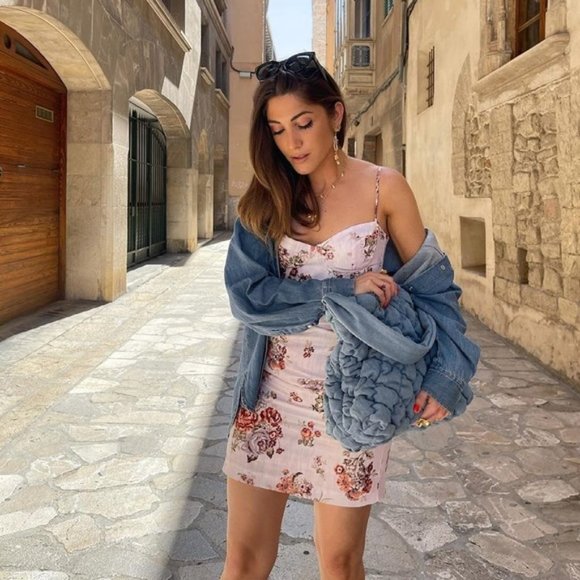 Brock Collection x H&M Floral Fitted Mini Dress - Picture 2 of 8